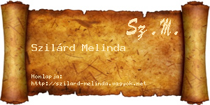 Szilárd Melinda névjegykártya